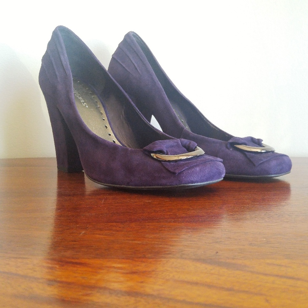 BCBGirls Purple Suede Pumps